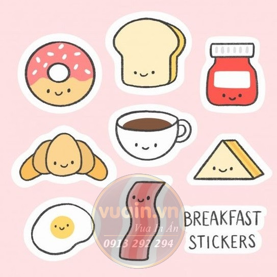 sticker cute food - 1