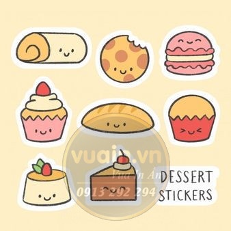 sticker cute food - 12