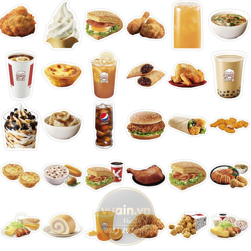 sticker cute food - 24