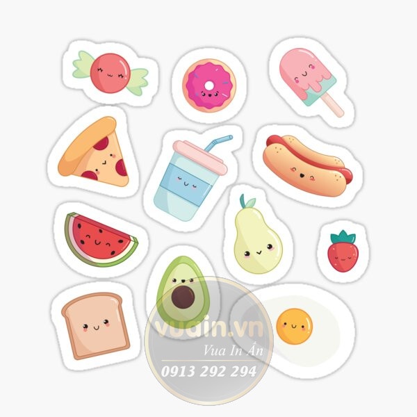 sticker cute food - 3