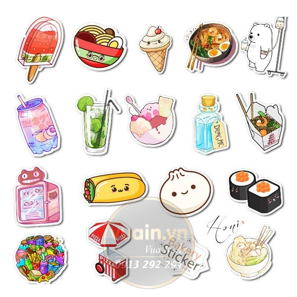 sticker cute food - 5