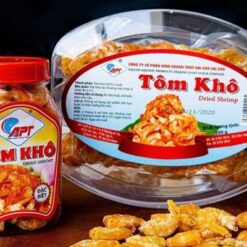 Tem nhãn tôm khô